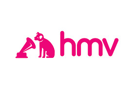 Logo of HMV - the UK-based entertainment and music retailer