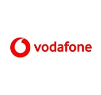 Logo of Vodafone - the UK-based telecom Company